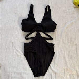 SHEIN Black One Piece Swimsuit